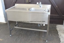 MOHN Edelstahl Spültisch mit Armatur, 120x60cm, Spüle, Spülbecken