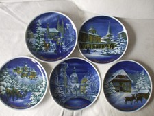 Royal Tettau Weihnachtsteller 5x, 1976, 1981, 1982, 1985, 1986, TOP!