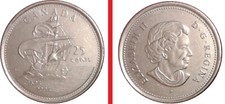 25 CENTS FIRST FRENCH SETTLEMENT IN CANADA 2004 ?⚜ Commemorative Coin Quarter