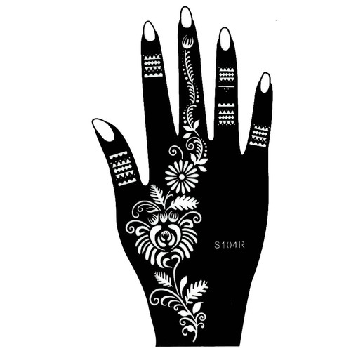 Henna tattoo schablone - henna,