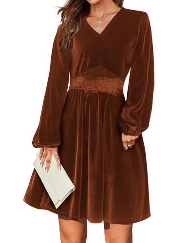 Midi linien kleid - a-linien,