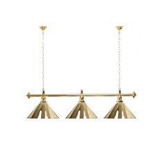 Billardlampe 3 Schirme gold /