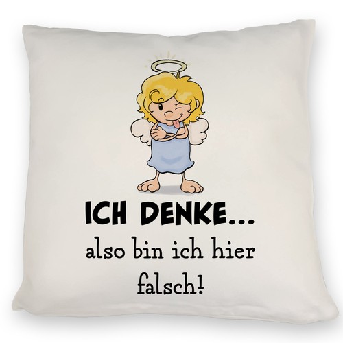 Engel kissen mit spruch - mit,