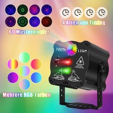 60 Muster LED RGB UV Laser Projektor Party Disco Christmas Bühnenbeleuchtung DHL