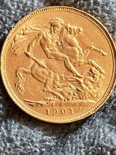 Goldmünze Sovereign 1901