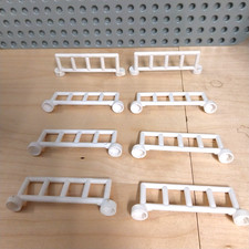 LEGO Duplo 8 x weiß Zaunteile Absperrungen Bauernhof Pferdekoppel Zoo