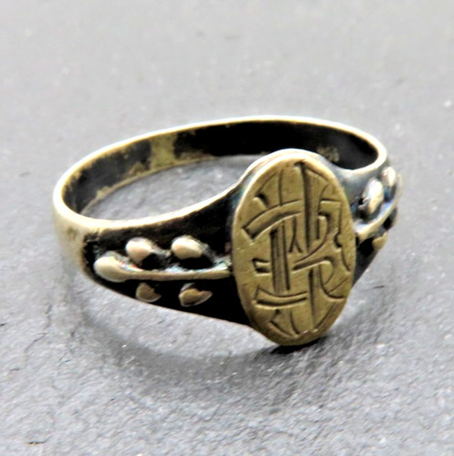 Zarter art deco siegelring aus - zarter,