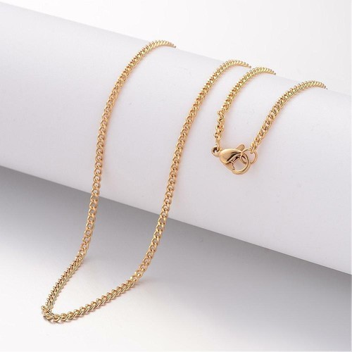 Gliederkette 60cm gold - 60cm,