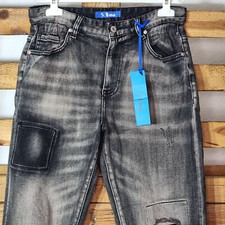 SEXY WOMEN JEANS RISSE FLICKEN