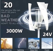 24V 3000W Windkraftanlage