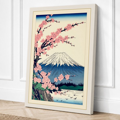 Fuji unter kirschblüte - unter,