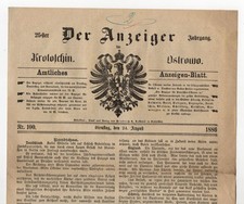 Der Anzeiger für Krotoschin