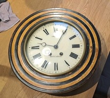 Alte Schuluhr antik vermutl. Frankreich Wanduhr  