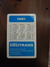 DDR Taschenkalender 1990 Deutrans