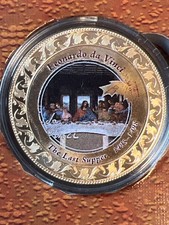 Leonardo da Vinci - The Last Supper 1495-1498 - 33 mm vergoldet PP Proof