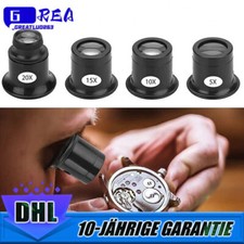 Uhrmacherlupe Juwelierlupe Uhrmacher Auge Okular 5X 10x 15x 20x Augenlupe Set