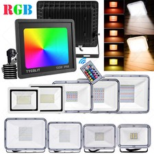 RGB LED Fluter 10W-200W Strahler Außen Scheinwerfer mit Fernbedienung Flutlicht
