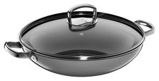 WMF Fusiontec Mineral Wok Wokpfanne Pfanne mit Deckel Induktion Edelstahl 36 cm