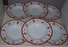 Hutschenreuther Porzellan Happy Wintertime 6 Suppenteller tiefe Teller 23 cm