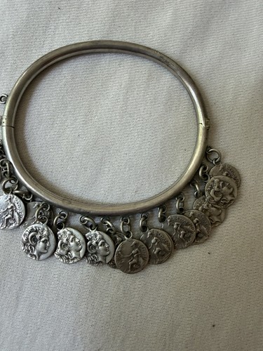 Massiver vintage armreif mit - massiver,