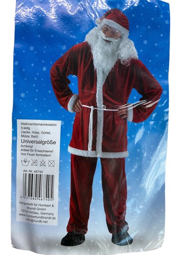 Weihnachtsmannkostüm samt - weihnachtsmannkostüm,
