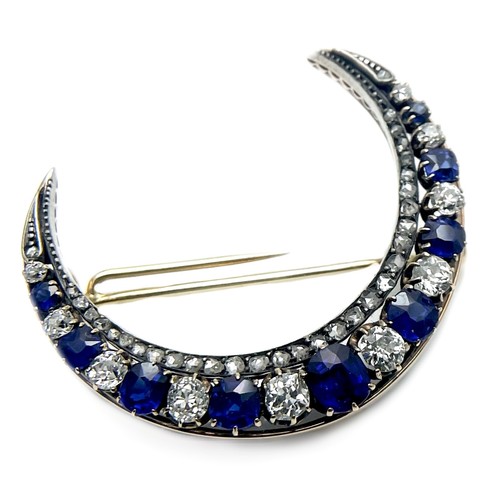 Antike diamant saphir brosche - antike,