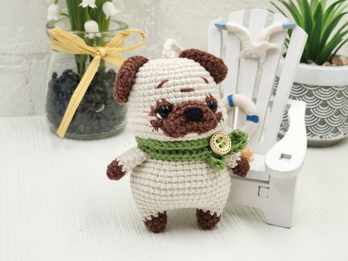 Mops hund häkeltier - hund,,