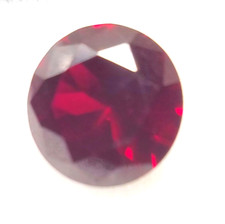 Edelstein - Rodolith Natürlich Rund facettiert 12 mm x 12 mm mit 6,5 ct.  