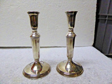 WILKENS Kerzenleuchter Kerzenhalter, 2 Stück , 18cm , versilbert , 25340