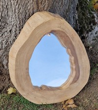 LIVE EDGE Holzscheibenspiegel