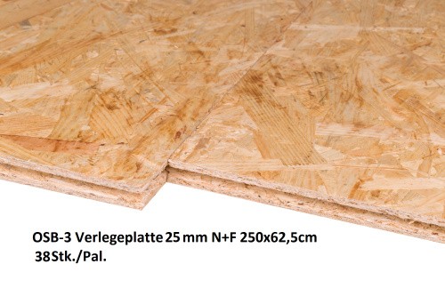 Osb 25mm verlegeplatte - 25mm,