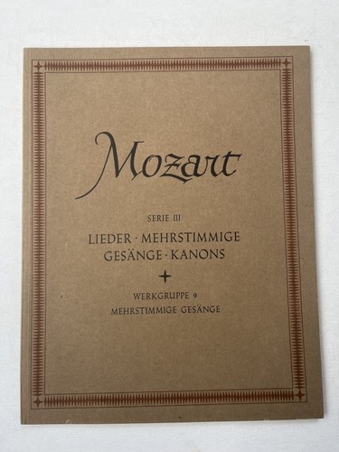 Noten mozart nasw - nasw., serie