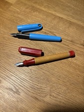 LAMY ABC Schreiblern Füller Schule  Rot Holz Feder M 80er Jahre Retro Gebraucht