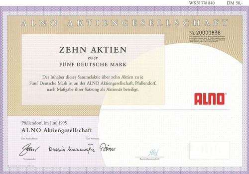 Alno aktiengesellschaft - alno,