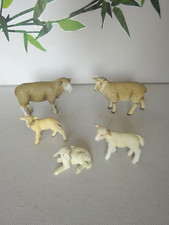 Schleich 5 Schafe Familie Schaf Bock Lämmer