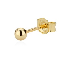 Single 3mm Kugel Ohrstecker