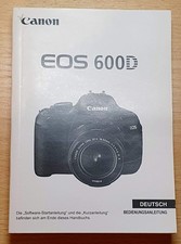 Bedienungsanleitung für Canon EOS 600D in deutscher Sprache