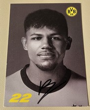 Borussia Dortmund BVB Autogrammkarte Paul Besong Handsigniert