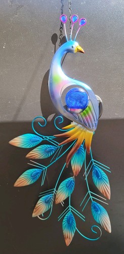 Wanddeko pfau solar beleuchtet - pfau,