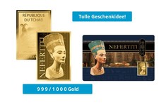 Goldmünze Motiv "Nofretete"