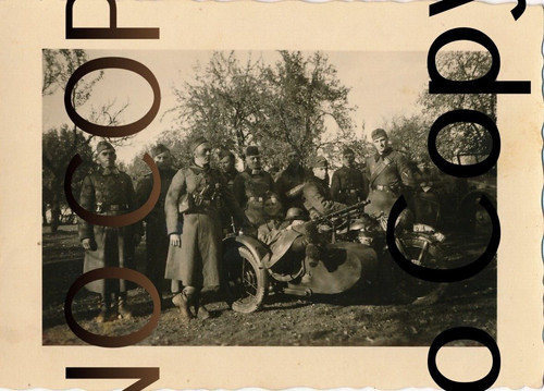 Foto wk2 wehrmacht motorrad - wehrmacht,