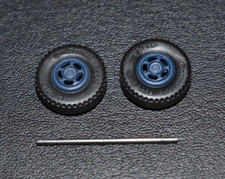 1:87 (H0) - Herpa 2 x LKW-Räder für Vorderachse 12 mm/ Achse 24 mm - Zubehör