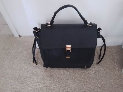 Handtasche schwarz kunstleder - handtasche,