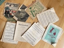 Konvolut Antik Noten Blätter