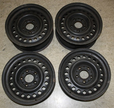 4 Stahlfelgen Satz 15 Zoll 5 Loch, 6Jx15 H2 ET42 schwarz