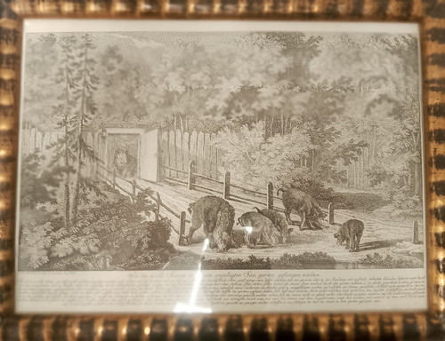 Gerahmter kupferstich johannes - kupferstich,
