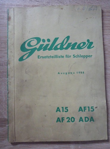 Güldner schlepper a15 - a15, +