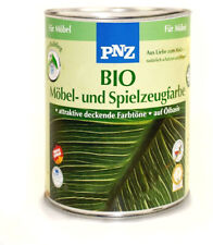 Bio Möbel- und Spielzeugfarbe PNZ 250ml/750ml Innebereich Holz Ölbasis Farbwahl
