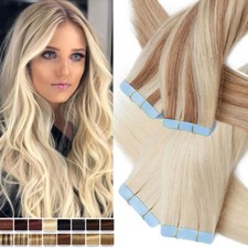 Glatt echthaar tape remy - glatt,