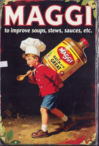 Blechschild maggi vintage - blechschild, "maggi"